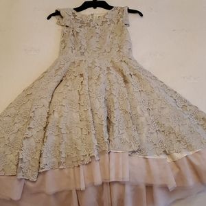 Girls taupe Joyfolie dress